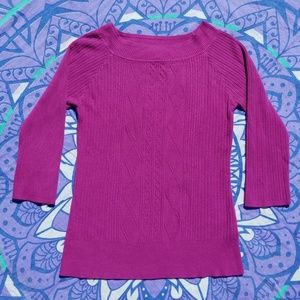 Dressbarn Purple Light-Weight Sweater